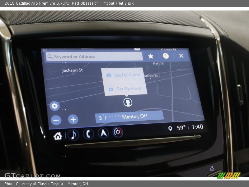 Navigation of 2018 ATS Premium Luxury
