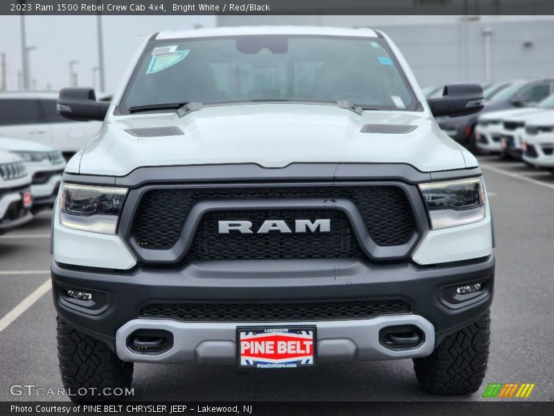 Bright White / Red/Black 2023 Ram 1500 Rebel Crew Cab 4x4
