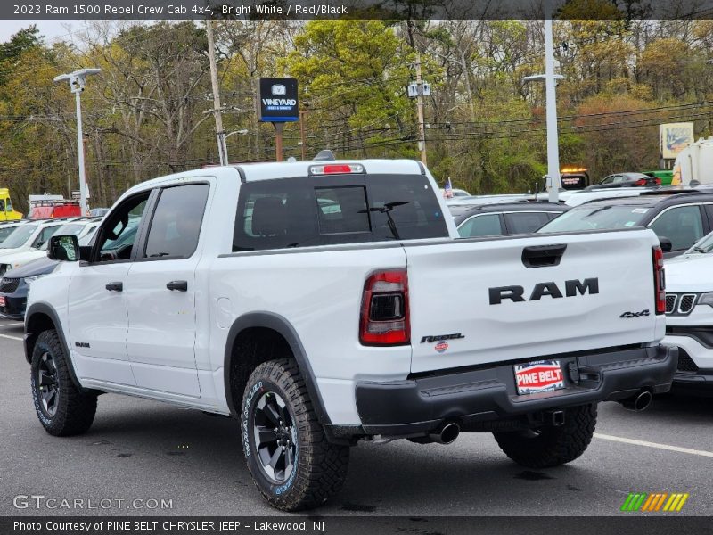 Bright White / Red/Black 2023 Ram 1500 Rebel Crew Cab 4x4