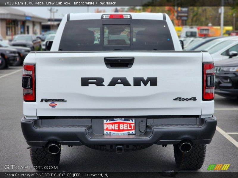 Bright White / Red/Black 2023 Ram 1500 Rebel Crew Cab 4x4