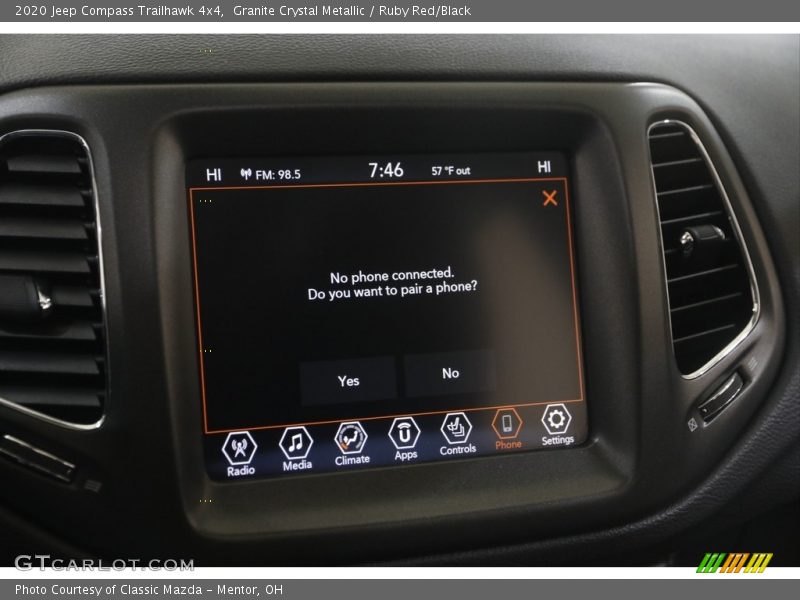 Granite Crystal Metallic / Ruby Red/Black 2020 Jeep Compass Trailhawk 4x4