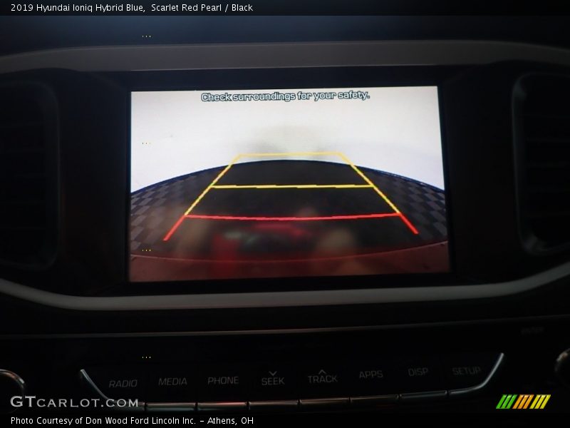 Scarlet Red Pearl / Black 2019 Hyundai Ioniq Hybrid Blue
