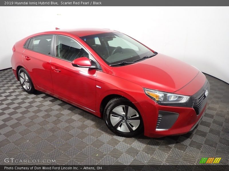 Scarlet Red Pearl / Black 2019 Hyundai Ioniq Hybrid Blue