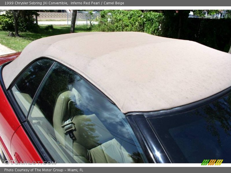 Inferno Red Pearl / Camel Beige 1999 Chrysler Sebring JXi Convertible