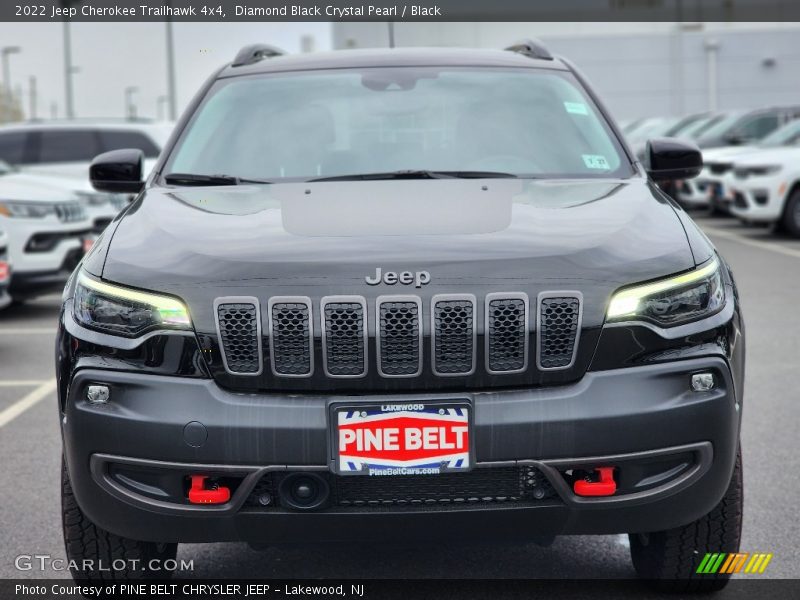 Diamond Black Crystal Pearl / Black 2022 Jeep Cherokee Trailhawk 4x4