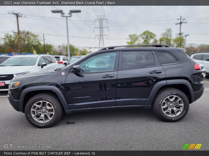  2022 Cherokee Trailhawk 4x4 Diamond Black Crystal Pearl