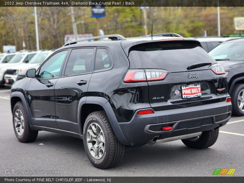 Diamond Black Crystal Pearl / Black 2022 Jeep Cherokee Trailhawk 4x4