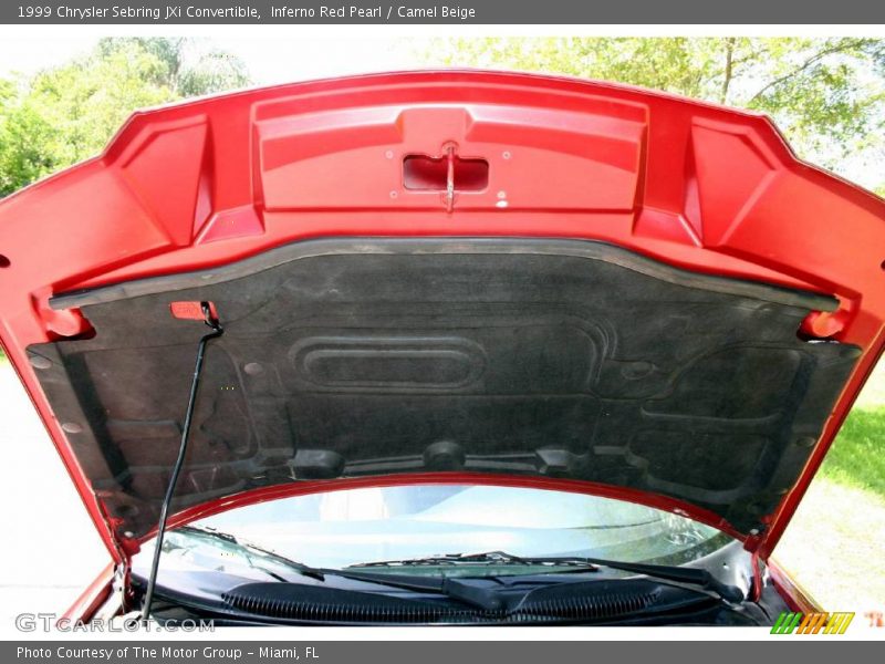 Inferno Red Pearl / Camel Beige 1999 Chrysler Sebring JXi Convertible