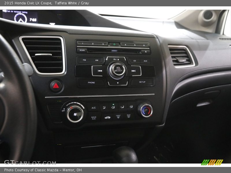 Controls of 2015 Civic LX Coupe