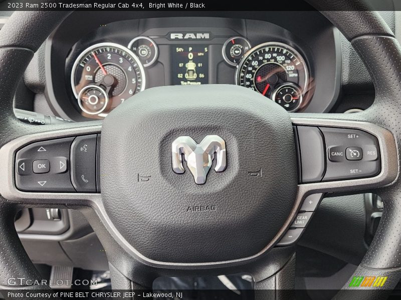 Bright White / Black 2023 Ram 2500 Tradesman Regular Cab 4x4