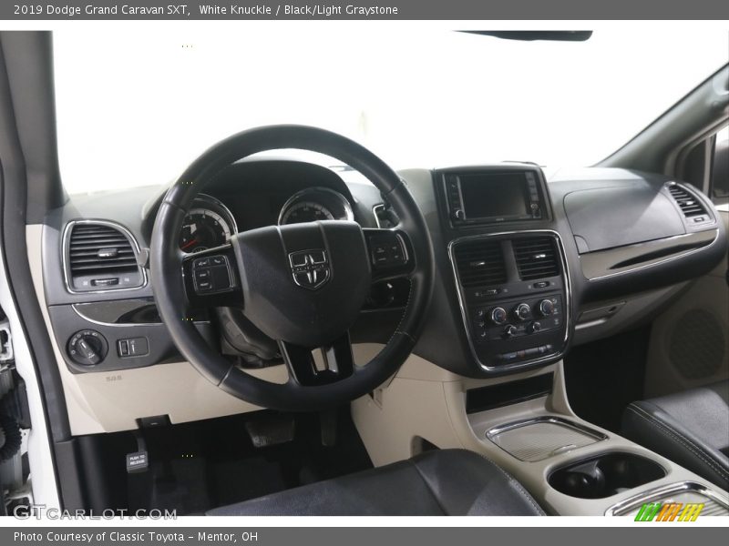 White Knuckle / Black/Light Graystone 2019 Dodge Grand Caravan SXT