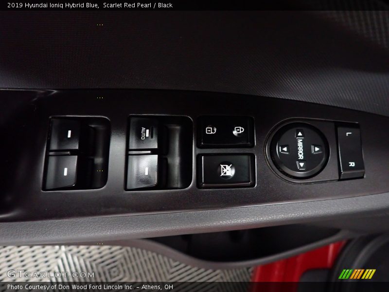 Scarlet Red Pearl / Black 2019 Hyundai Ioniq Hybrid Blue