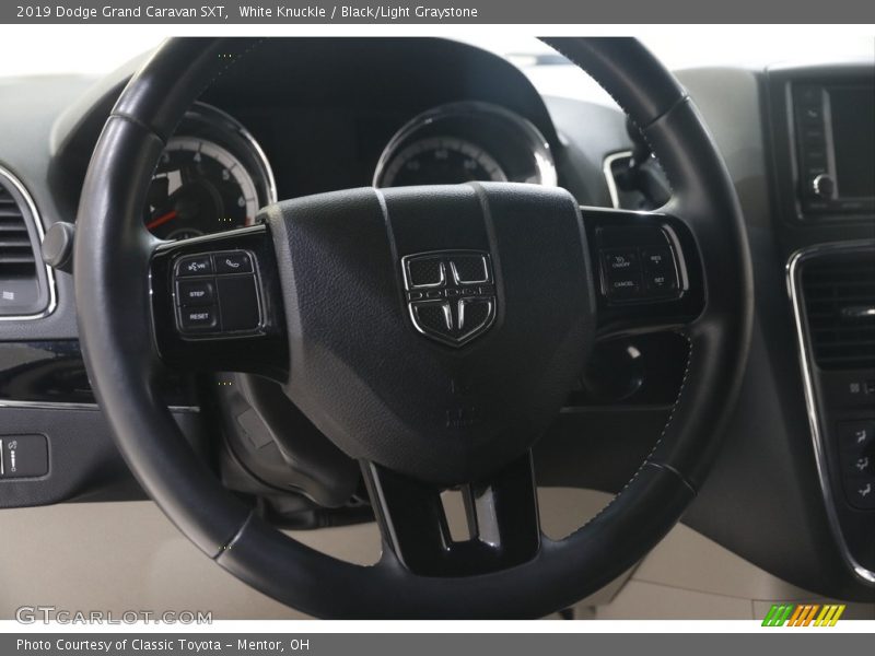 White Knuckle / Black/Light Graystone 2019 Dodge Grand Caravan SXT
