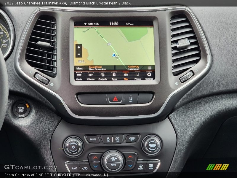 Diamond Black Crystal Pearl / Black 2022 Jeep Cherokee Trailhawk 4x4