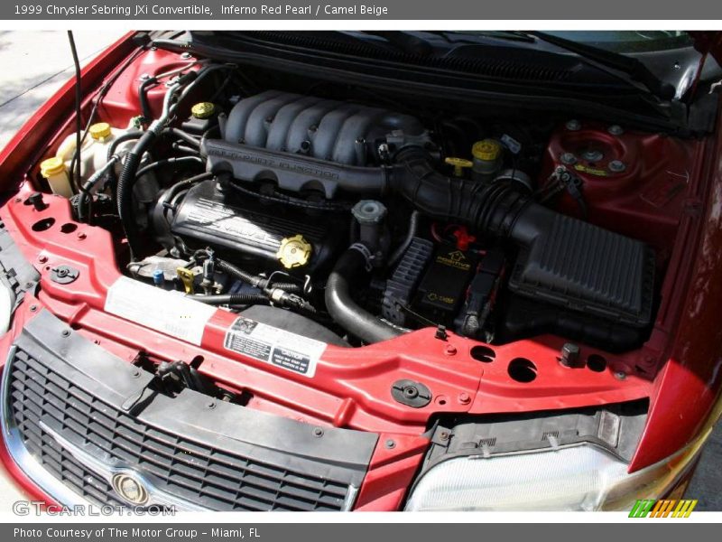 Inferno Red Pearl / Camel Beige 1999 Chrysler Sebring JXi Convertible