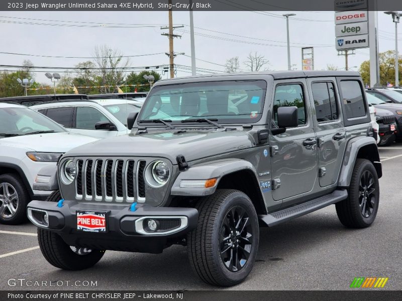 Sting-Gray / Black 2023 Jeep Wrangler Unlimited Sahara 4XE Hybrid