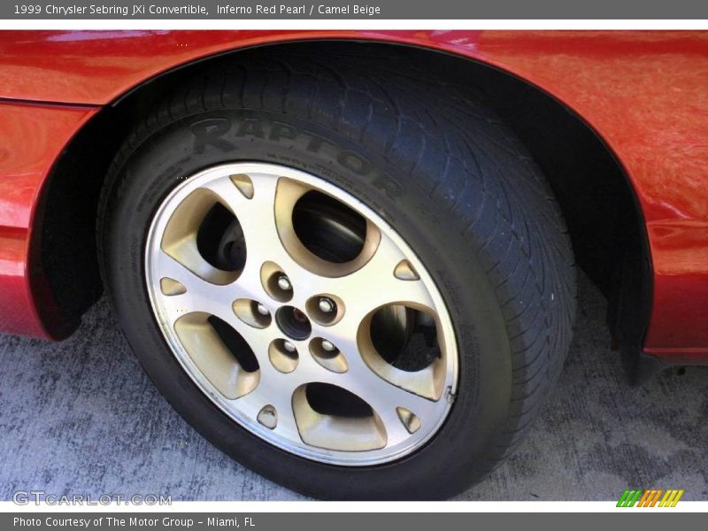 Inferno Red Pearl / Camel Beige 1999 Chrysler Sebring JXi Convertible