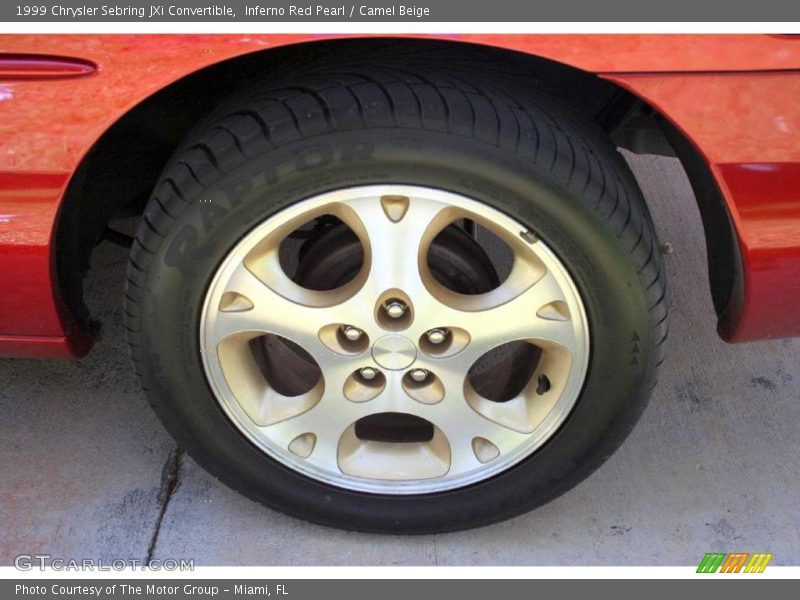Inferno Red Pearl / Camel Beige 1999 Chrysler Sebring JXi Convertible