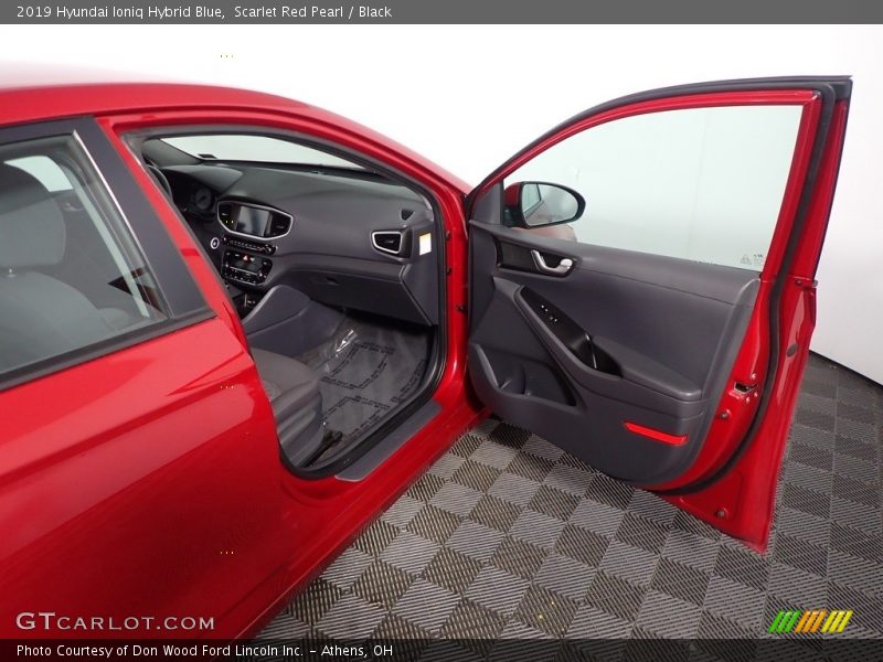 Scarlet Red Pearl / Black 2019 Hyundai Ioniq Hybrid Blue