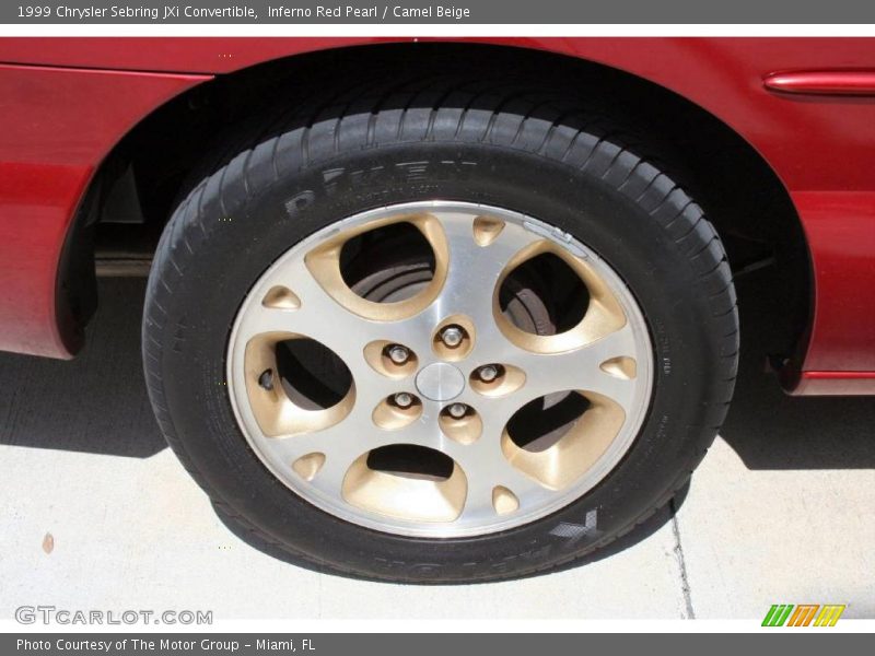 Inferno Red Pearl / Camel Beige 1999 Chrysler Sebring JXi Convertible