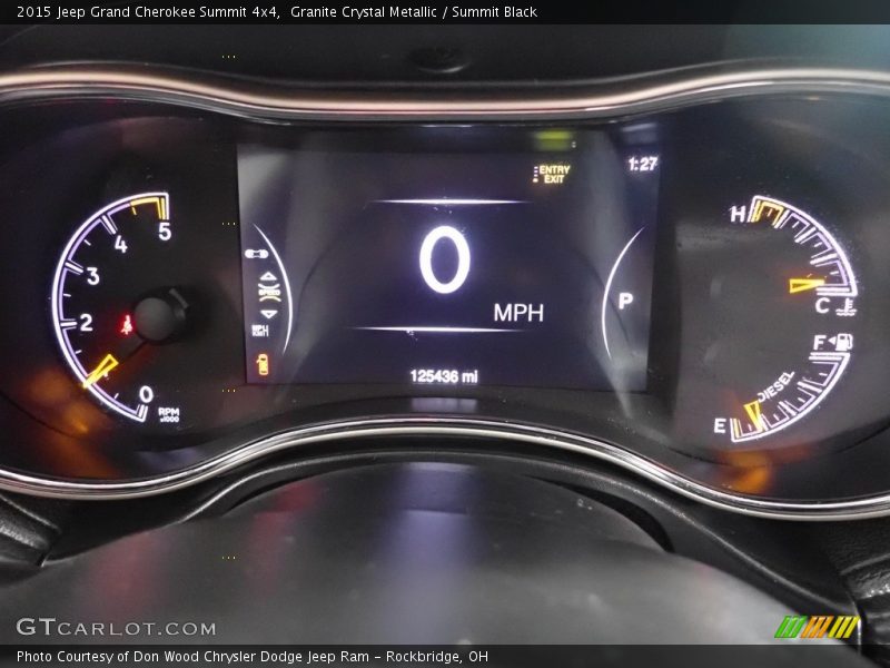 Granite Crystal Metallic / Summit Black 2015 Jeep Grand Cherokee Summit 4x4