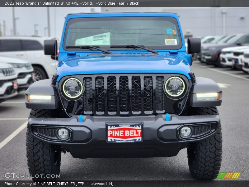 Hydro Blue Pearl / Black 2023 Jeep Wrangler Unlimited Willys 4XE Hybrid