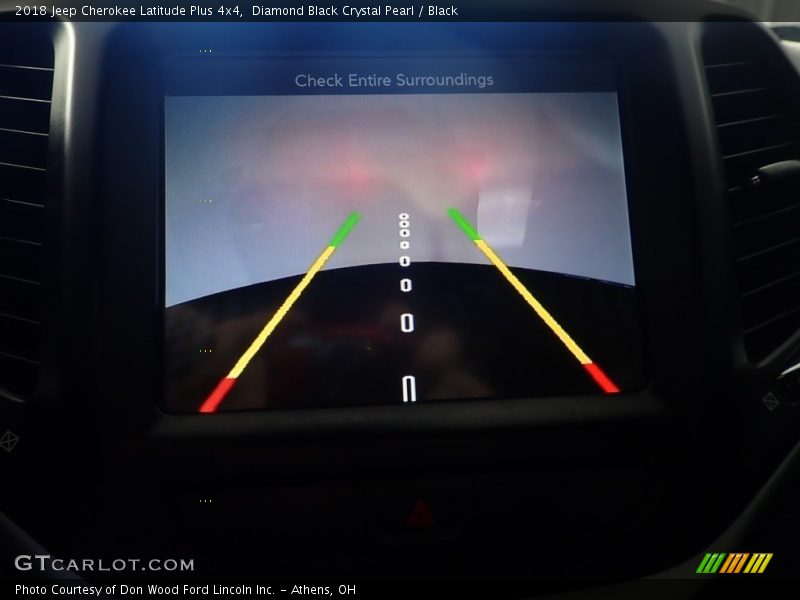 Diamond Black Crystal Pearl / Black 2018 Jeep Cherokee Latitude Plus 4x4
