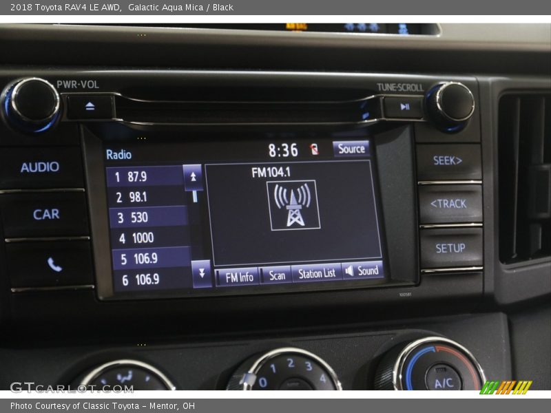 Audio System of 2018 RAV4 LE AWD