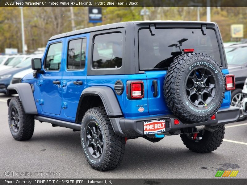 Hydro Blue Pearl / Black 2023 Jeep Wrangler Unlimited Willys 4XE Hybrid