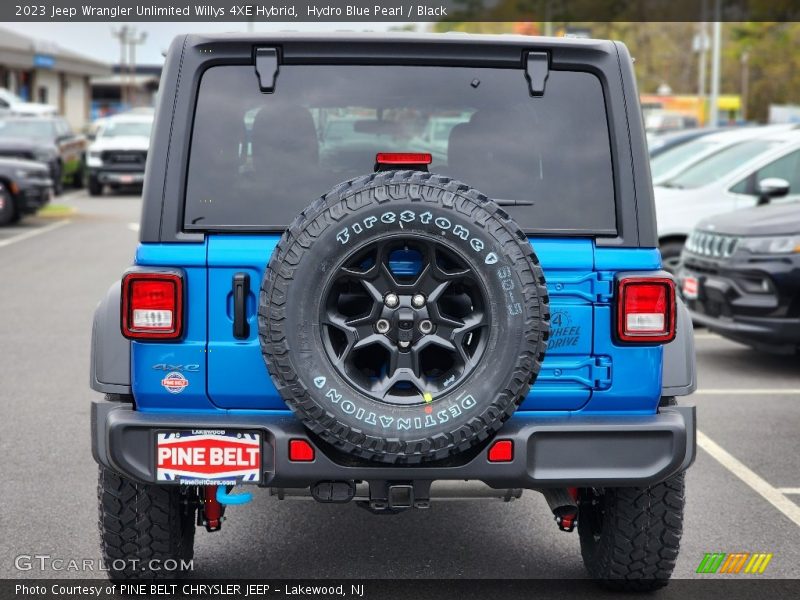 Hydro Blue Pearl / Black 2023 Jeep Wrangler Unlimited Willys 4XE Hybrid