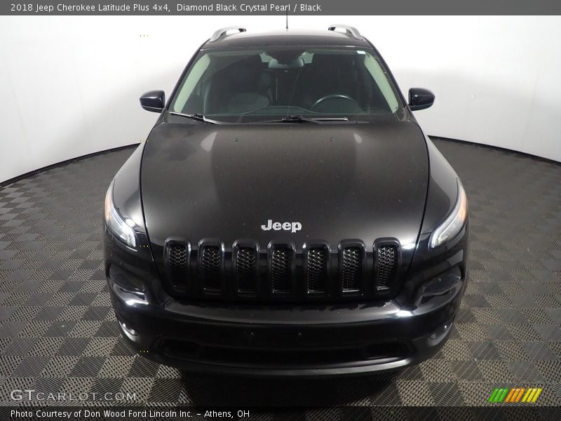 Diamond Black Crystal Pearl / Black 2018 Jeep Cherokee Latitude Plus 4x4