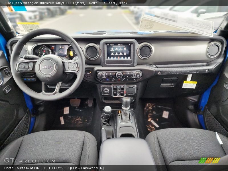 Dashboard of 2023 Wrangler Unlimited Willys 4XE Hybrid