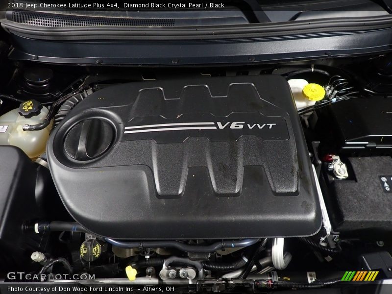 Diamond Black Crystal Pearl / Black 2018 Jeep Cherokee Latitude Plus 4x4