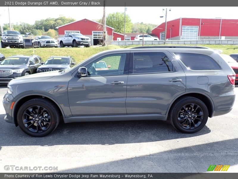 Destroyer Gray / Black 2021 Dodge Durango GT AWD
