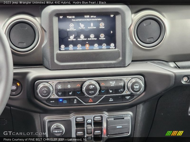 Controls of 2023 Wrangler Unlimited Willys 4XE Hybrid