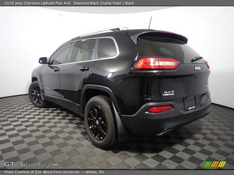 Diamond Black Crystal Pearl / Black 2018 Jeep Cherokee Latitude Plus 4x4