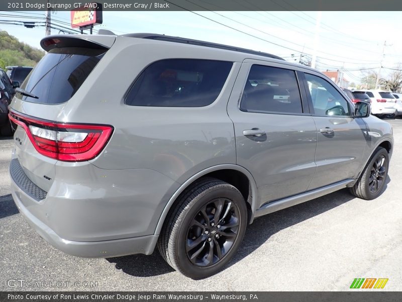 Destroyer Gray / Black 2021 Dodge Durango GT AWD