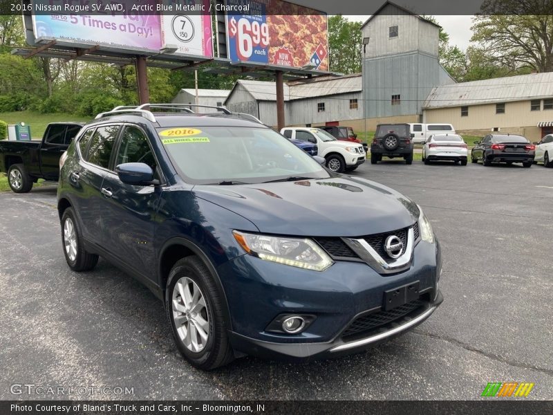Arctic Blue Metallic / Charcoal 2016 Nissan Rogue SV AWD