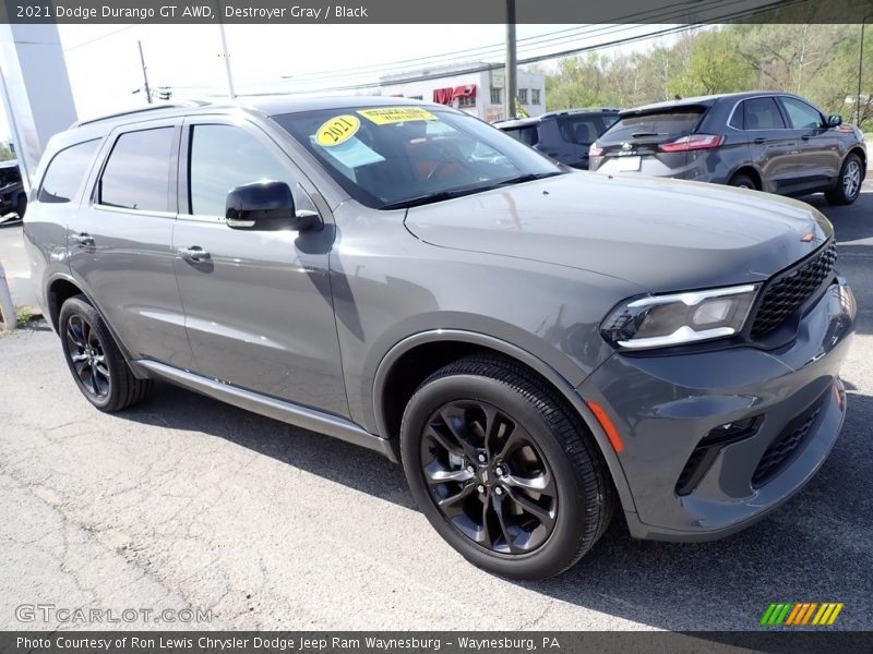 Destroyer Gray / Black 2021 Dodge Durango GT AWD