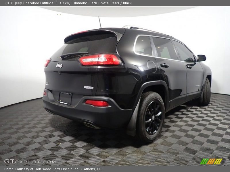 Diamond Black Crystal Pearl / Black 2018 Jeep Cherokee Latitude Plus 4x4