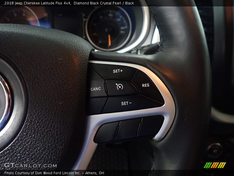 Diamond Black Crystal Pearl / Black 2018 Jeep Cherokee Latitude Plus 4x4