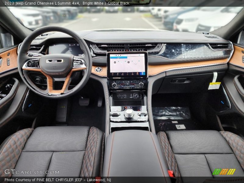 Bright White / Global Black 2023 Jeep Grand Cherokee L Summit 4x4
