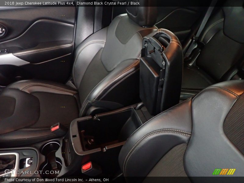 Diamond Black Crystal Pearl / Black 2018 Jeep Cherokee Latitude Plus 4x4