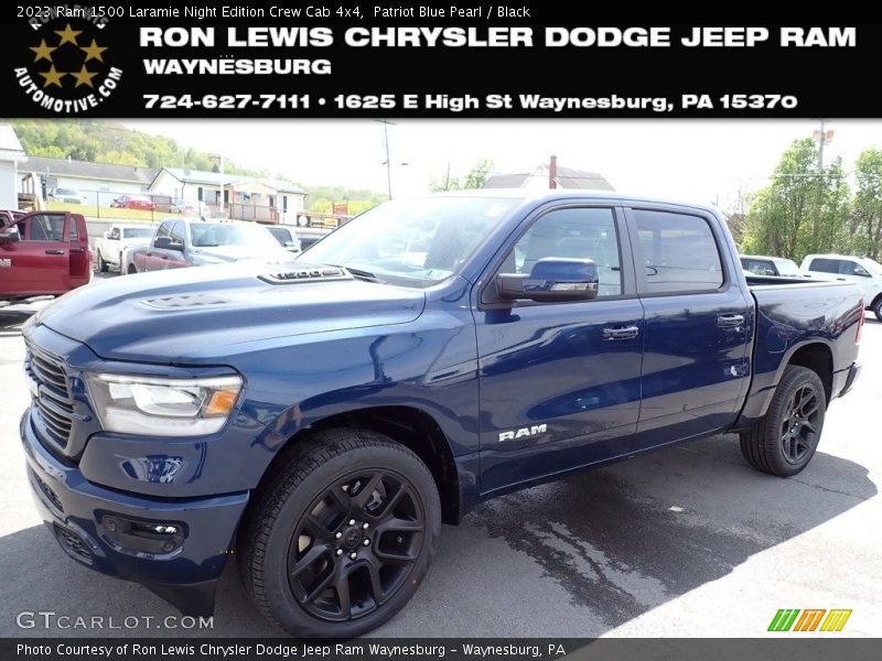 Patriot Blue Pearl / Black 2023 Ram 1500 Laramie Night Edition Crew Cab 4x4