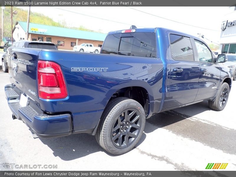 Patriot Blue Pearl / Black 2023 Ram 1500 Laramie Night Edition Crew Cab 4x4