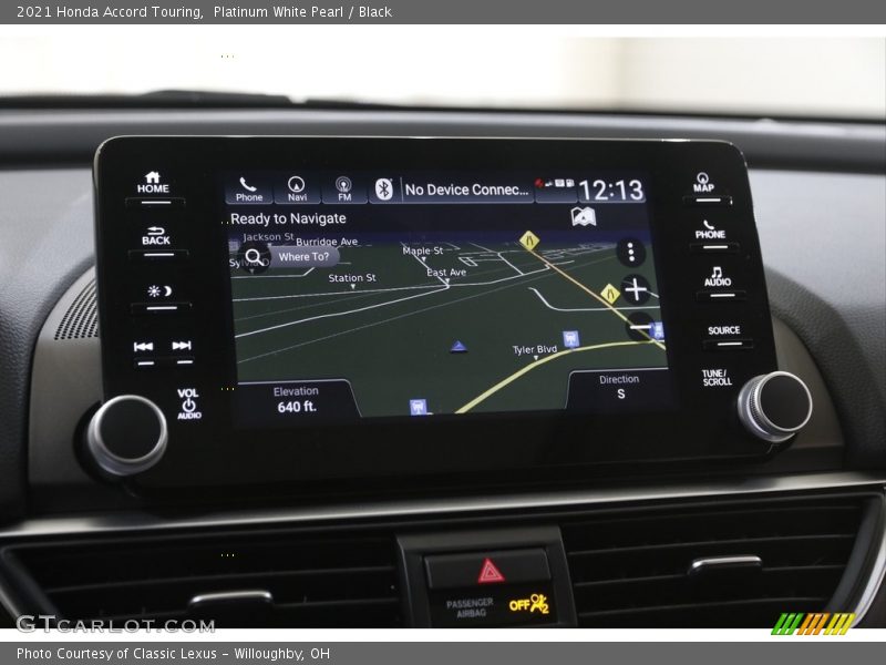 Platinum White Pearl / Black 2021 Honda Accord Touring