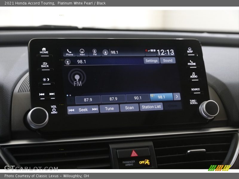 Platinum White Pearl / Black 2021 Honda Accord Touring