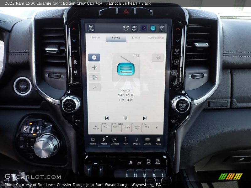 Controls of 2023 1500 Laramie Night Edition Crew Cab 4x4