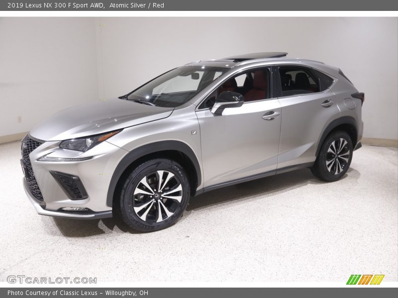 Atomic Silver / Red 2019 Lexus NX 300 F Sport AWD