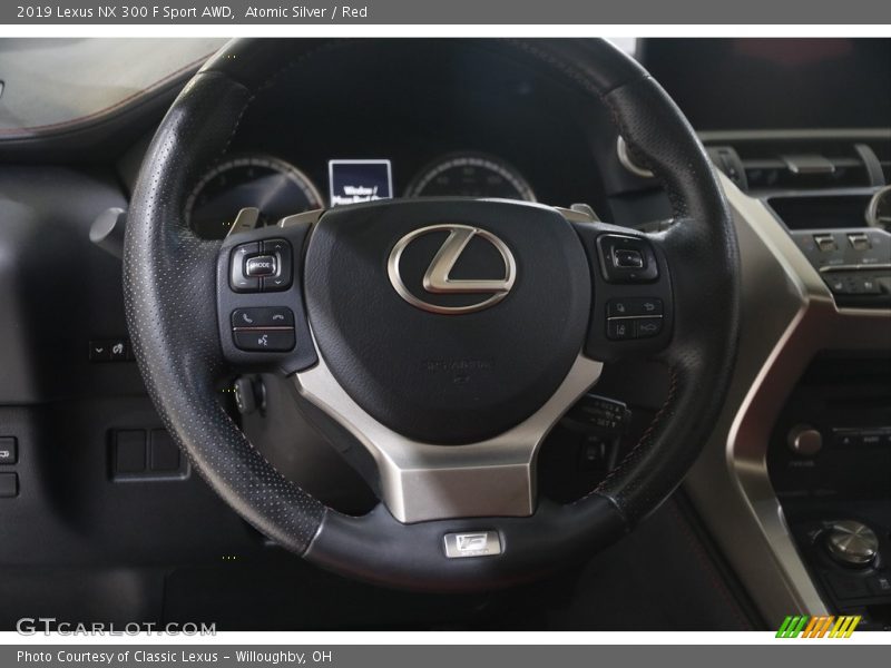 Atomic Silver / Red 2019 Lexus NX 300 F Sport AWD